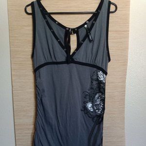 Metal Mulisha gray and black tank top